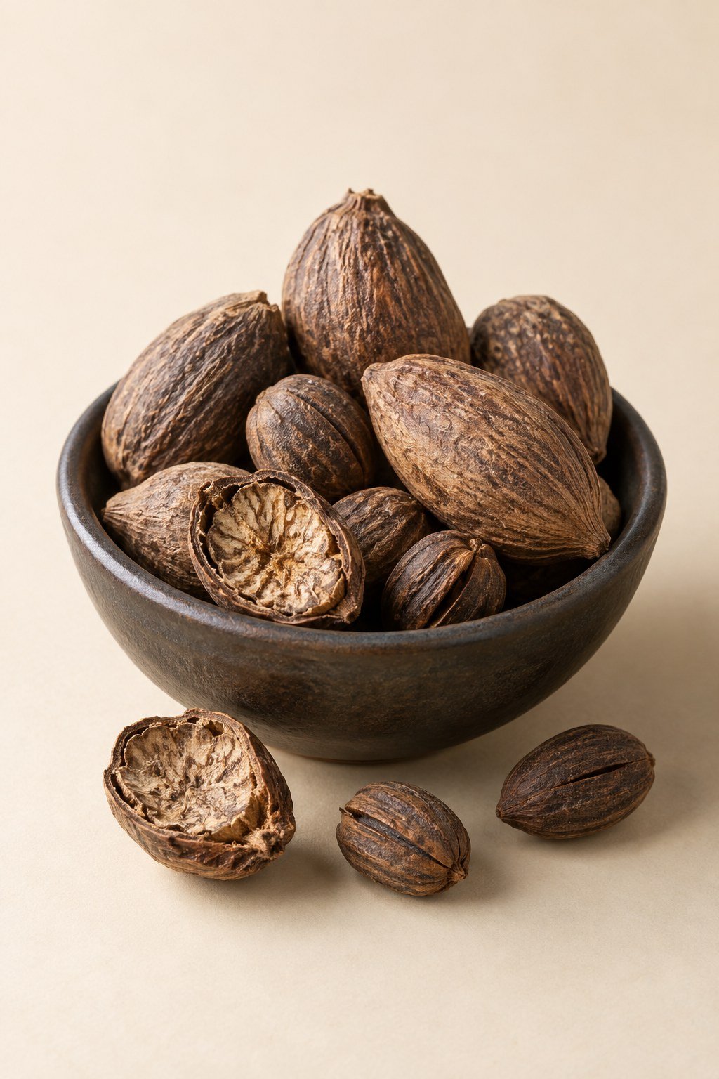 African nutmeg pèbè seeds
